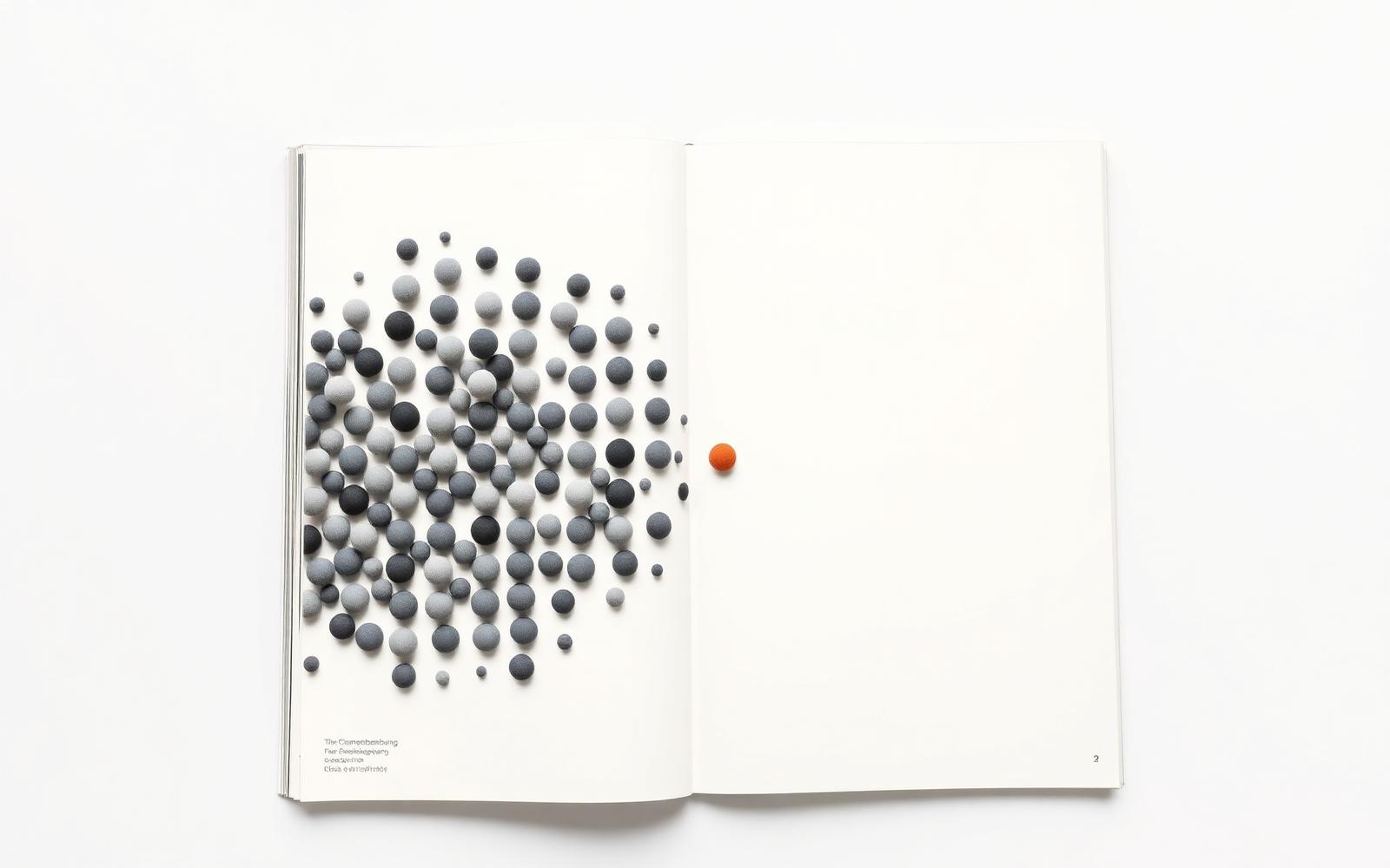 Abstract visualization of an AI-powered employee survey